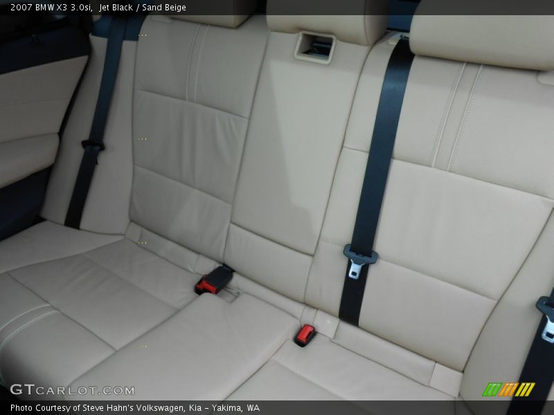 Jet Black / Sand Beige 2007 BMW X3 3.0si