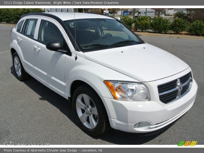 Bright White / Dark Slate/Medium Graystone 2011 Dodge Caliber Mainstreet