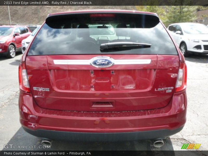Ruby Red / Charcoal Black 2013 Ford Edge Limited AWD