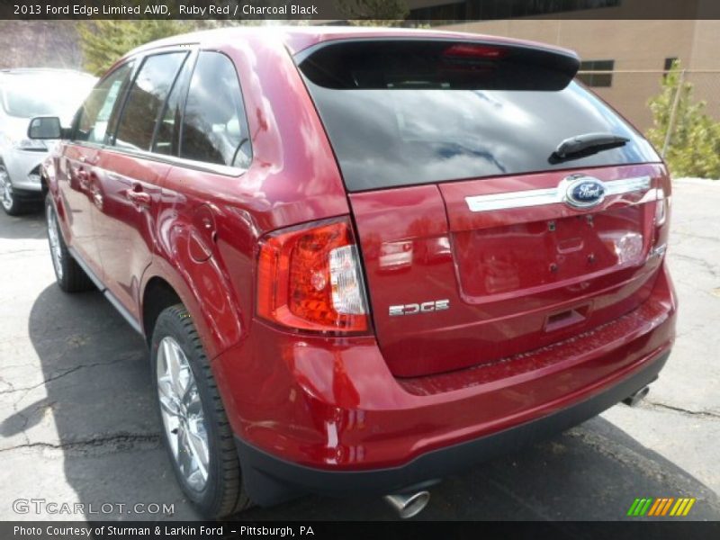 Ruby Red / Charcoal Black 2013 Ford Edge Limited AWD