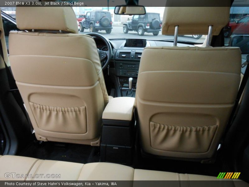 Jet Black / Sand Beige 2007 BMW X3 3.0si