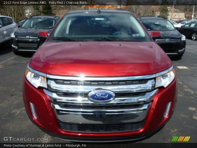 Ruby Red / Charcoal Black 2013 Ford Edge Limited AWD