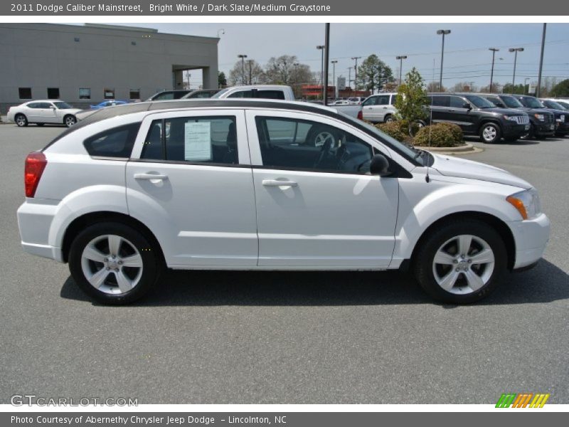 Bright White / Dark Slate/Medium Graystone 2011 Dodge Caliber Mainstreet