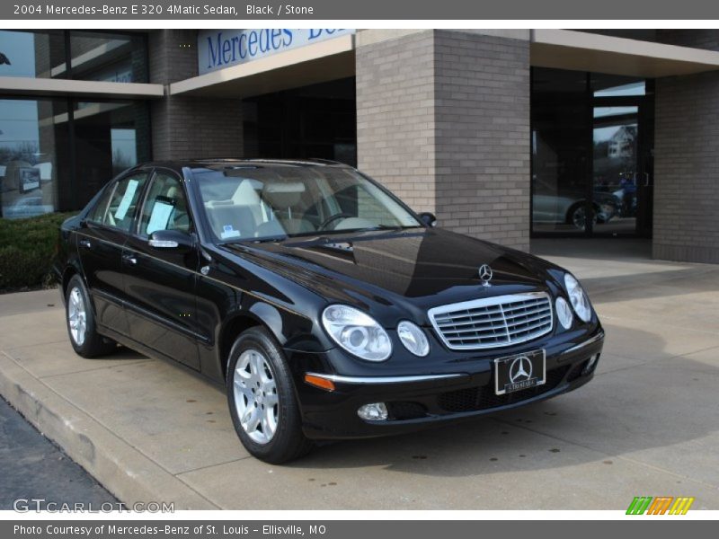 Black / Stone 2004 Mercedes-Benz E 320 4Matic Sedan