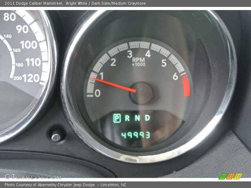 Bright White / Dark Slate/Medium Graystone 2011 Dodge Caliber Mainstreet