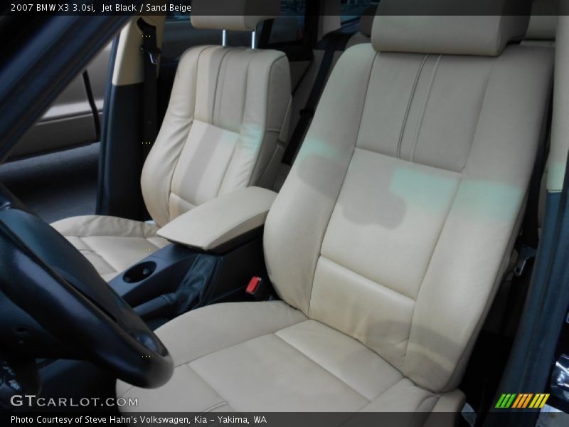 Jet Black / Sand Beige 2007 BMW X3 3.0si