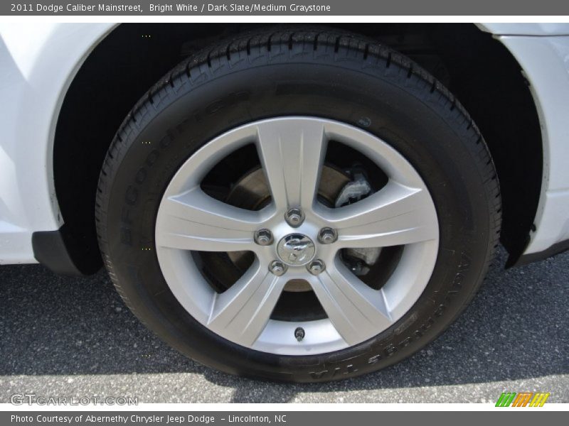 Bright White / Dark Slate/Medium Graystone 2011 Dodge Caliber Mainstreet