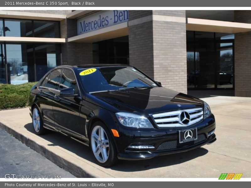 Black / Black 2011 Mercedes-Benz C 350 Sport