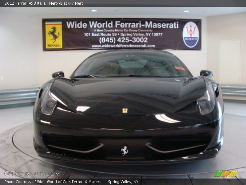 Nero (Black) / Nero 2012 Ferrari 458 Italia