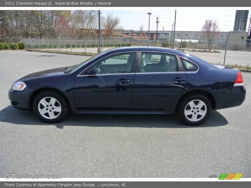 Imperial Blue Metallic / Neutral 2011 Chevrolet Impala LS