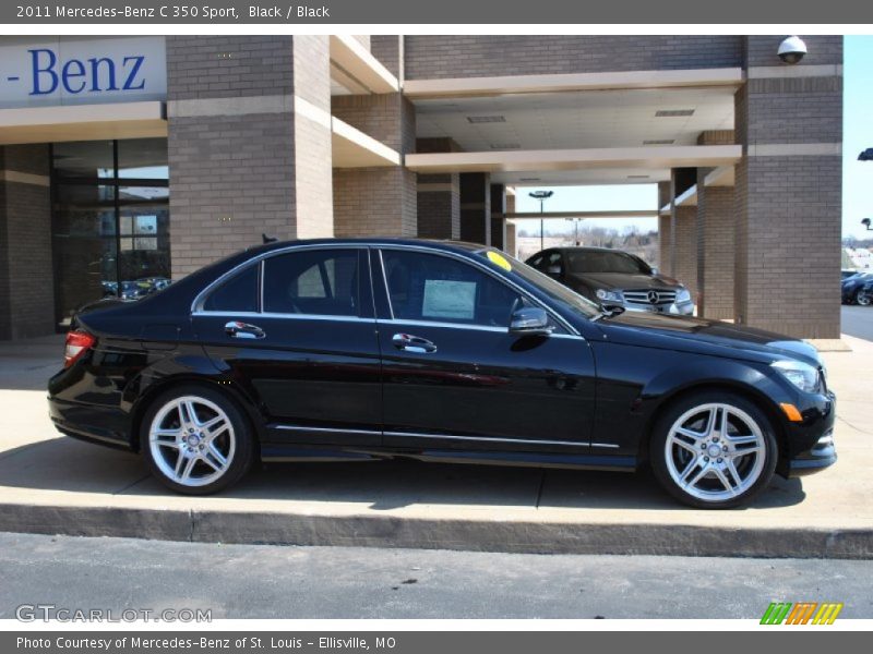 Black / Black 2011 Mercedes-Benz C 350 Sport