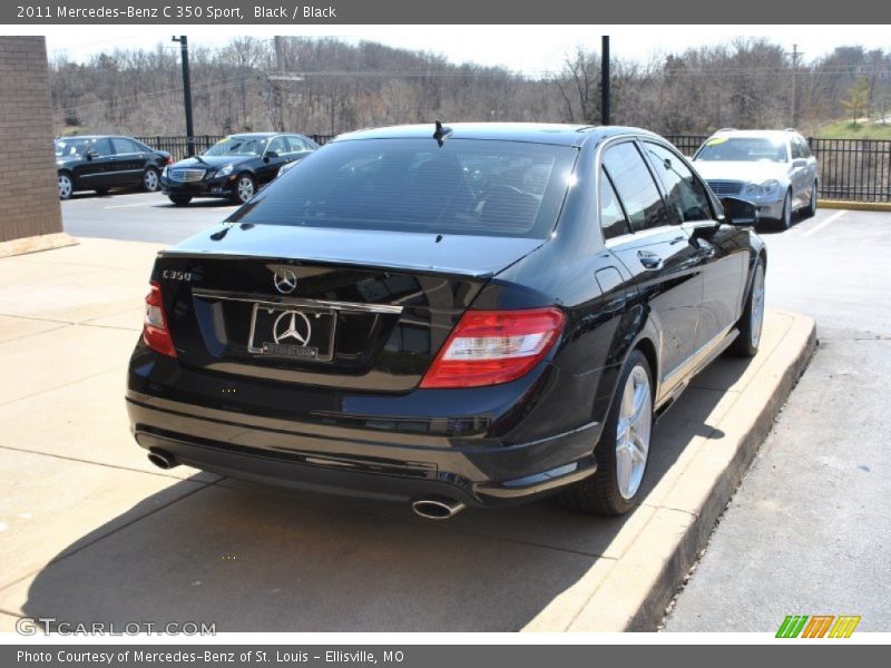 Black / Black 2011 Mercedes-Benz C 350 Sport