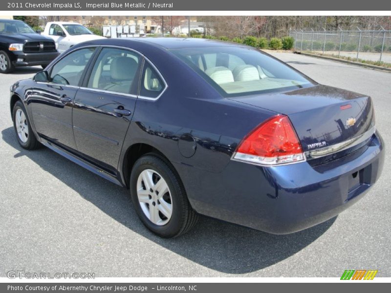 Imperial Blue Metallic / Neutral 2011 Chevrolet Impala LS