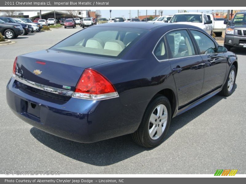 Imperial Blue Metallic / Neutral 2011 Chevrolet Impala LS