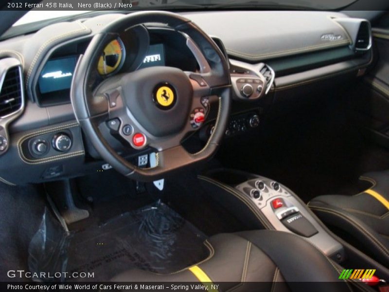  2012 458 Italia Nero Interior