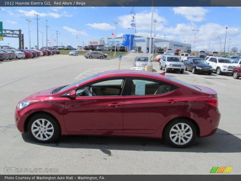 Red Allure / Beige 2012 Hyundai Elantra GLS