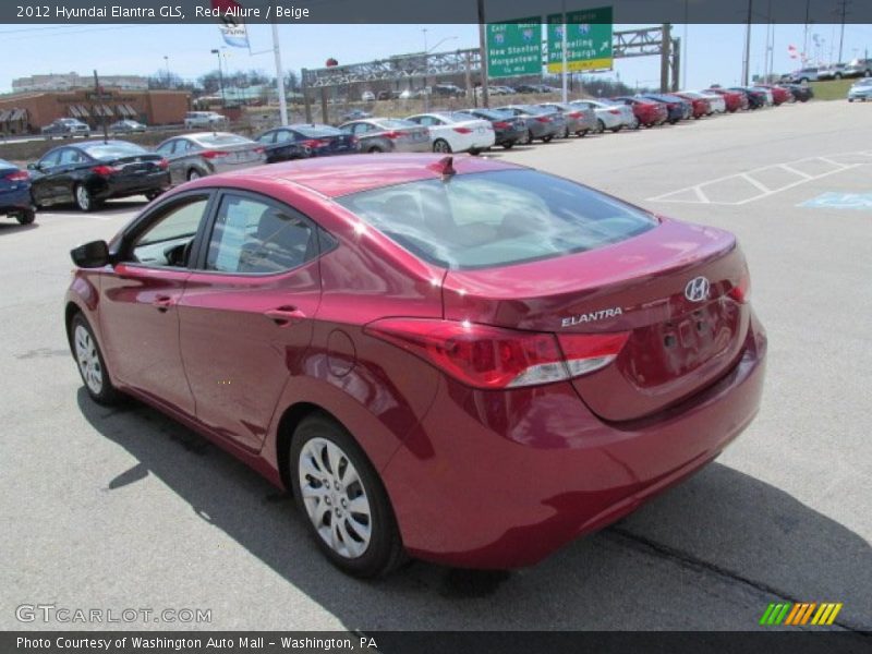Red Allure / Beige 2012 Hyundai Elantra GLS