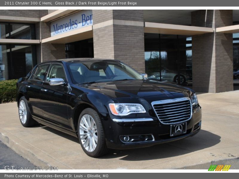 Gloss Black / Dark Frost Beige/Light Frost Beige 2011 Chrysler 300 C Hemi