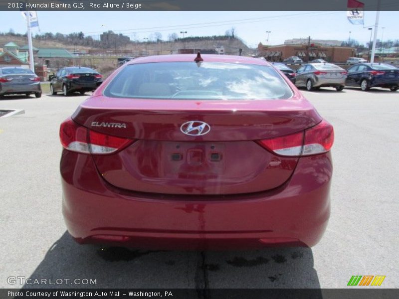 Red Allure / Beige 2012 Hyundai Elantra GLS