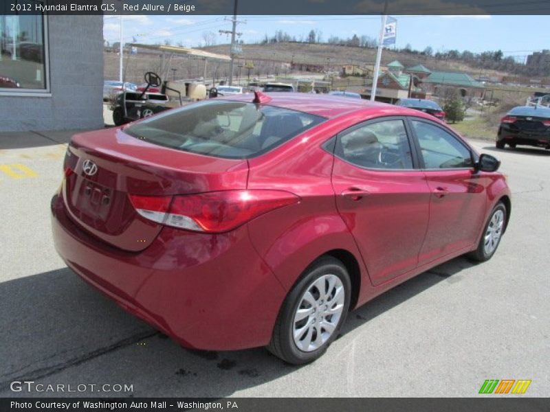 Red Allure / Beige 2012 Hyundai Elantra GLS