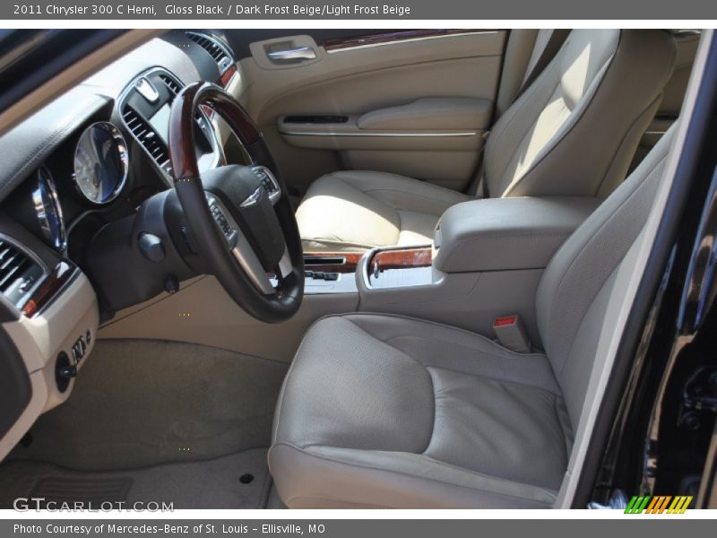 Gloss Black / Dark Frost Beige/Light Frost Beige 2011 Chrysler 300 C Hemi