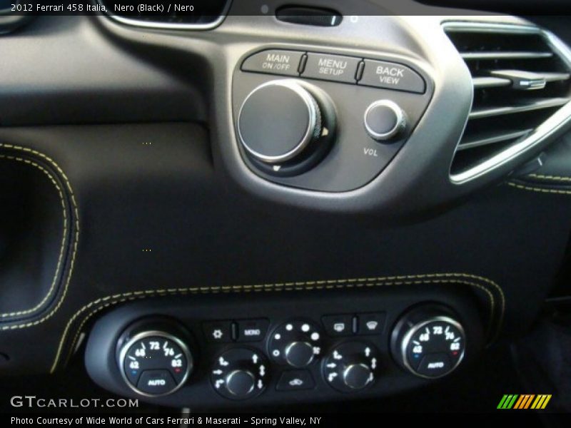 Controls of 2012 458 Italia