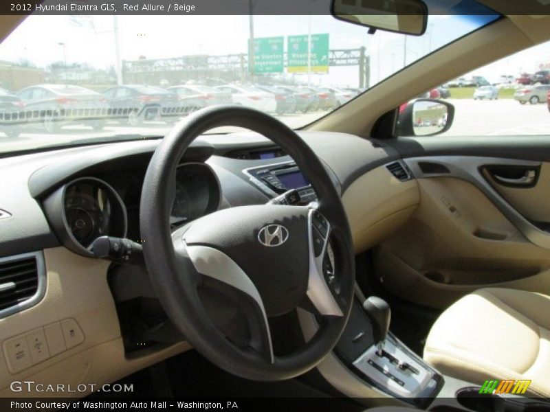 Red Allure / Beige 2012 Hyundai Elantra GLS
