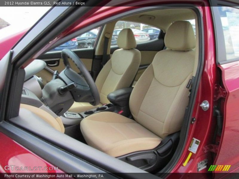 Red Allure / Beige 2012 Hyundai Elantra GLS