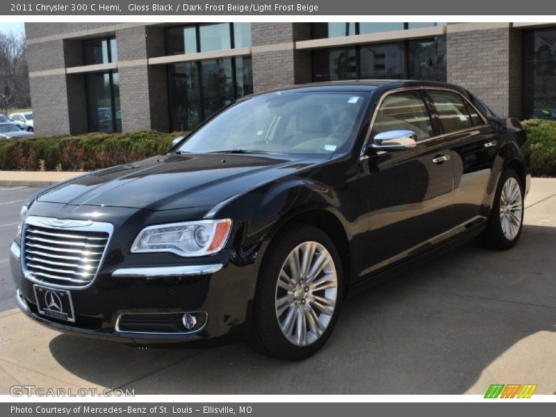 Gloss Black / Dark Frost Beige/Light Frost Beige 2011 Chrysler 300 C Hemi
