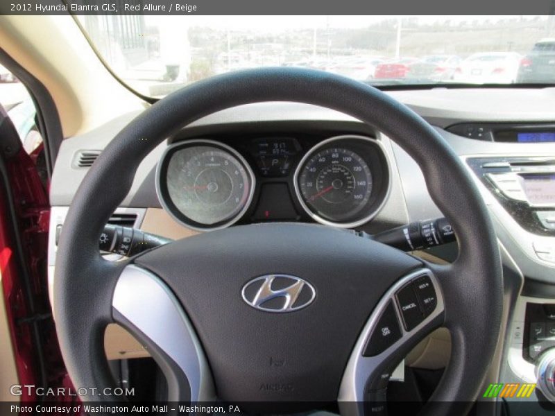 Red Allure / Beige 2012 Hyundai Elantra GLS