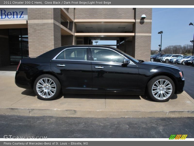 Gloss Black / Dark Frost Beige/Light Frost Beige 2011 Chrysler 300 C Hemi