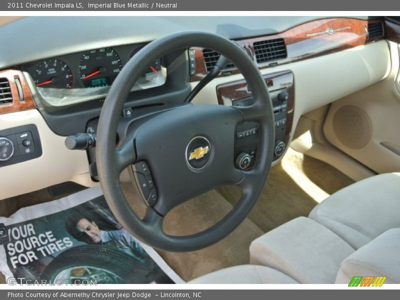Imperial Blue Metallic / Neutral 2011 Chevrolet Impala LS