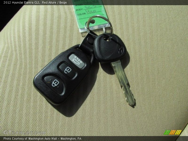 Red Allure / Beige 2012 Hyundai Elantra GLS