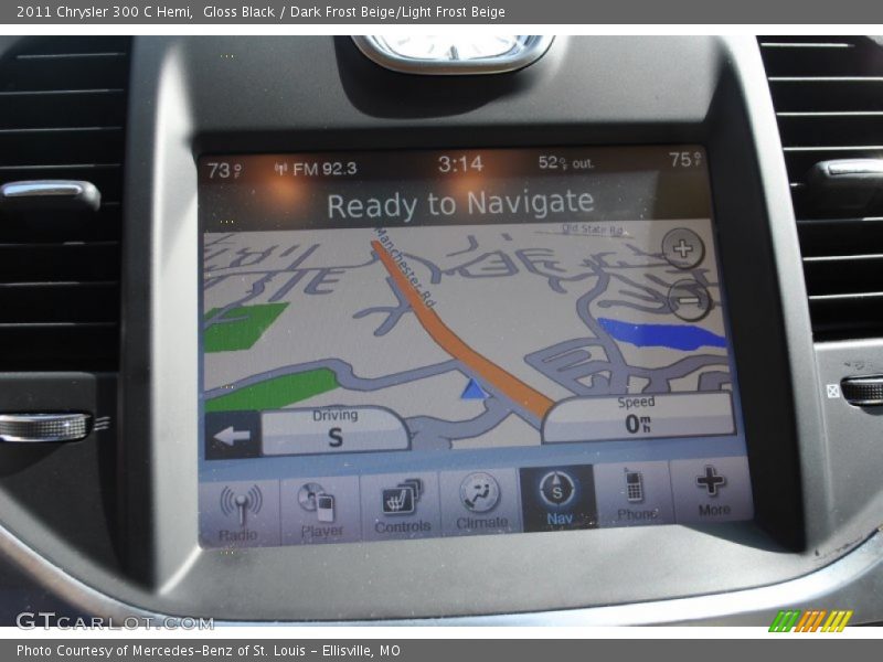 Gloss Black / Dark Frost Beige/Light Frost Beige 2011 Chrysler 300 C Hemi