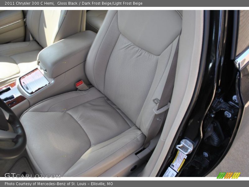 Gloss Black / Dark Frost Beige/Light Frost Beige 2011 Chrysler 300 C Hemi
