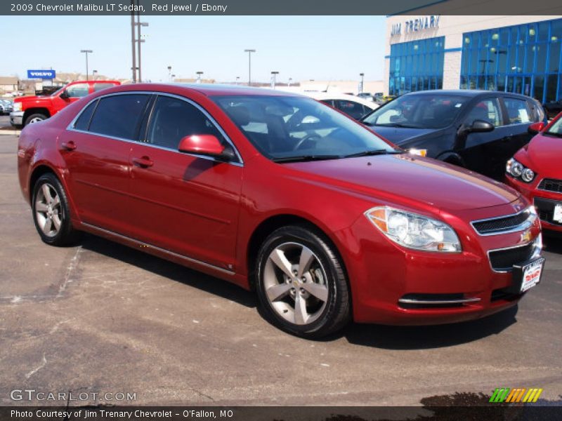 Red Jewel / Ebony 2009 Chevrolet Malibu LT Sedan