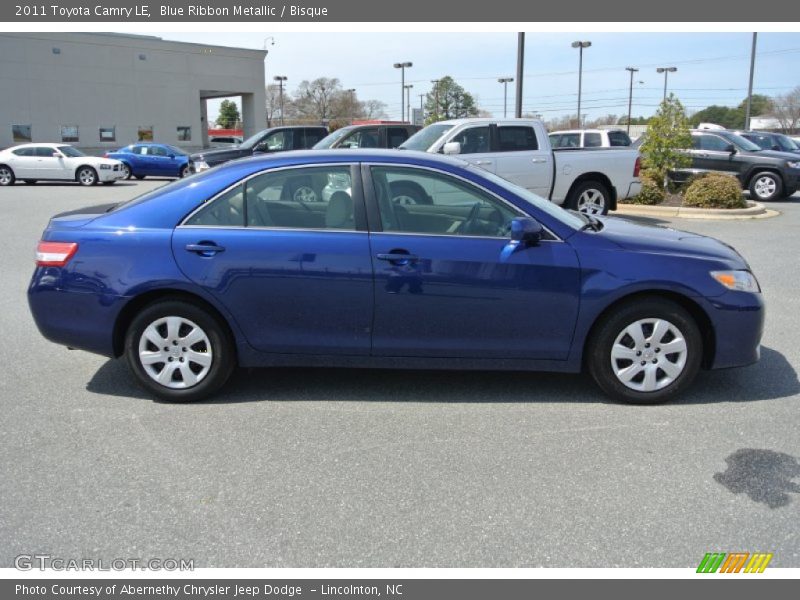 Blue Ribbon Metallic / Bisque 2011 Toyota Camry LE
