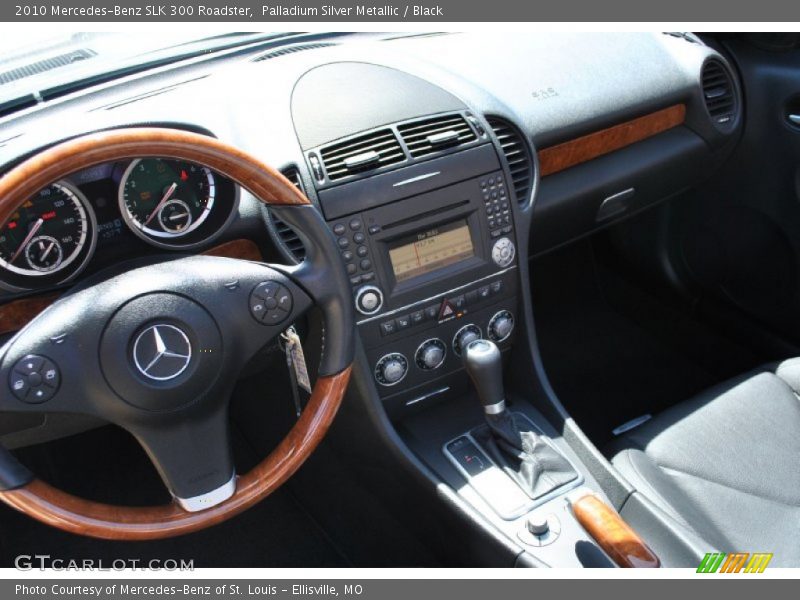 Palladium Silver Metallic / Black 2010 Mercedes-Benz SLK 300 Roadster