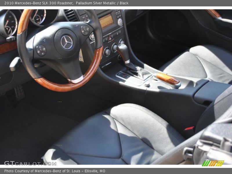 Palladium Silver Metallic / Black 2010 Mercedes-Benz SLK 300 Roadster