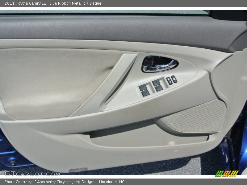 Blue Ribbon Metallic / Bisque 2011 Toyota Camry LE