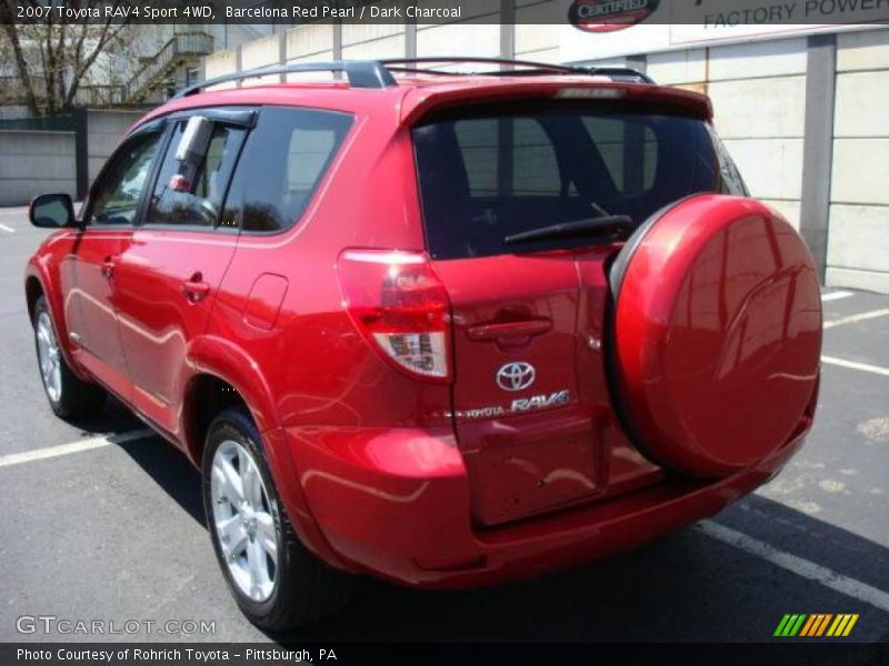 Barcelona Red Pearl / Dark Charcoal 2007 Toyota RAV4 Sport 4WD