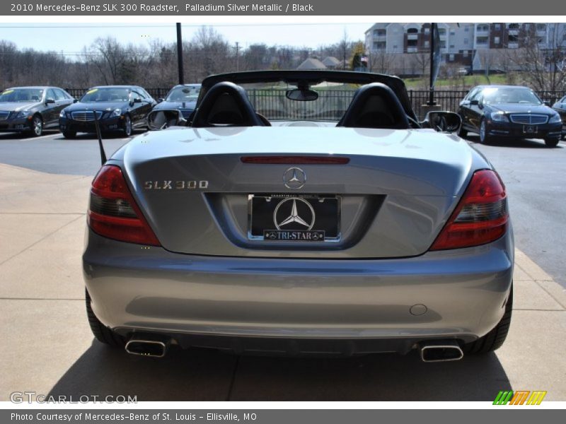 Palladium Silver Metallic / Black 2010 Mercedes-Benz SLK 300 Roadster