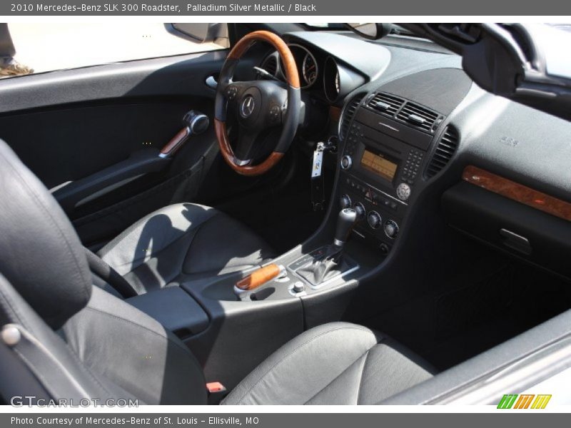 Palladium Silver Metallic / Black 2010 Mercedes-Benz SLK 300 Roadster
