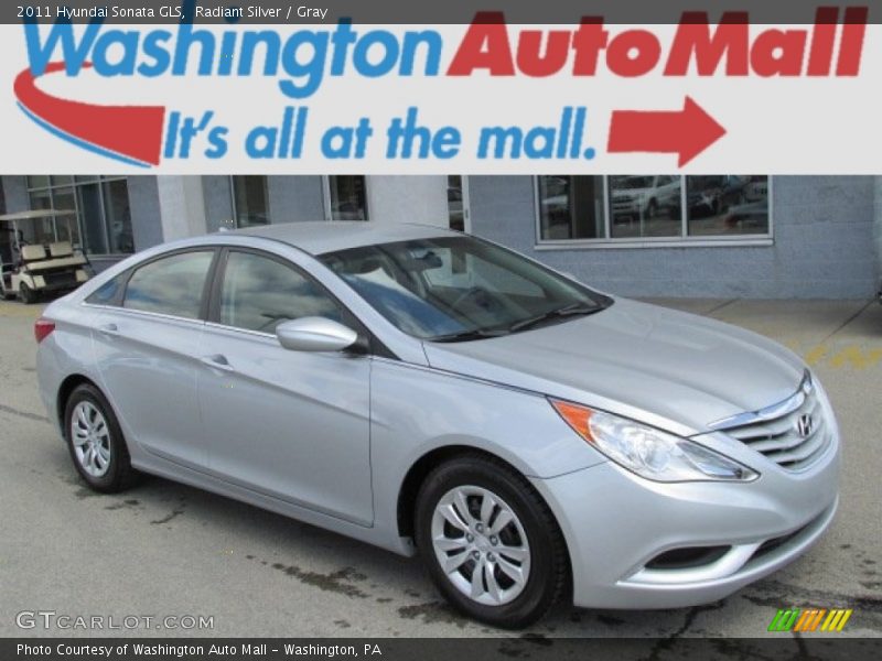 Radiant Silver / Gray 2011 Hyundai Sonata GLS