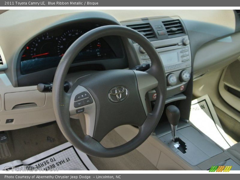 Blue Ribbon Metallic / Bisque 2011 Toyota Camry LE
