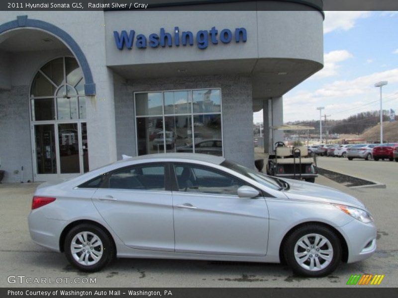 Radiant Silver / Gray 2011 Hyundai Sonata GLS