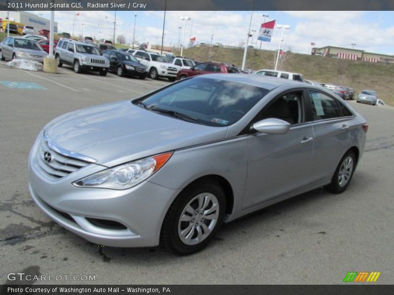 Radiant Silver / Gray 2011 Hyundai Sonata GLS