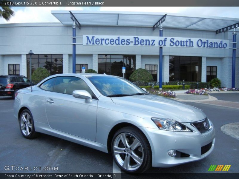 Tungsten Pearl / Black 2013 Lexus IS 350 C Convertible