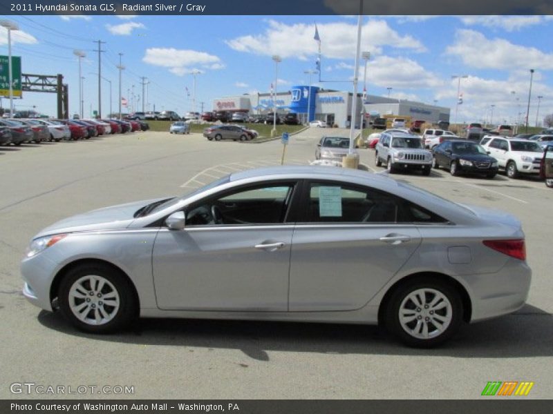 Radiant Silver / Gray 2011 Hyundai Sonata GLS