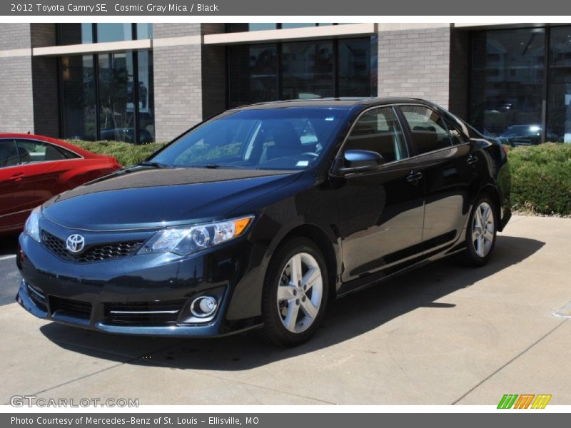 Cosmic Gray Mica / Black 2012 Toyota Camry SE